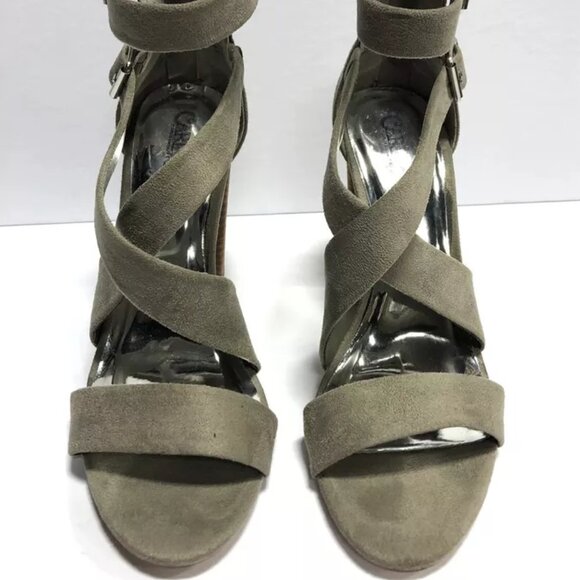 Carlos Santana, Laura, Light Green Strappy High Heels, Size 10M - Picture 3 of 6